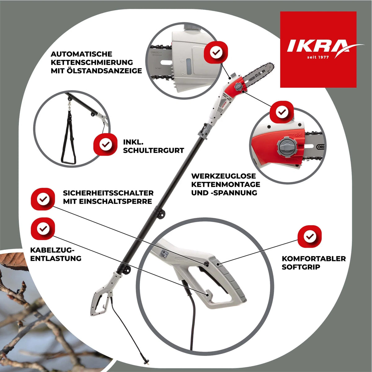 Elektro Teleskop Astsäge IEAS 750