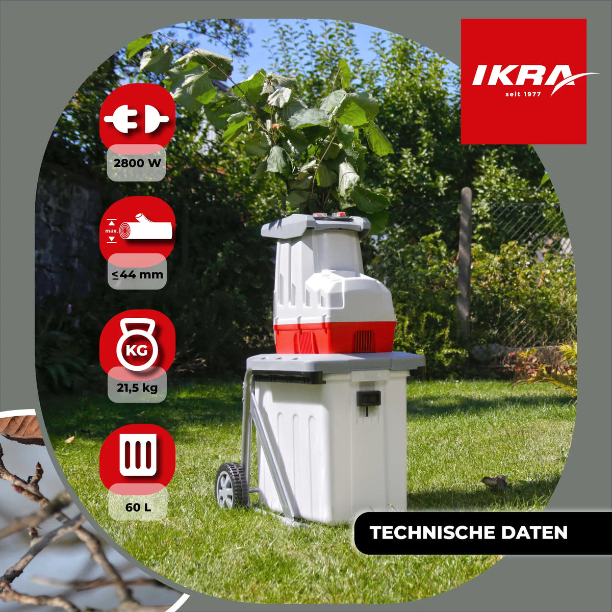Elektro Leisewalzenhäcksler ILH 2800