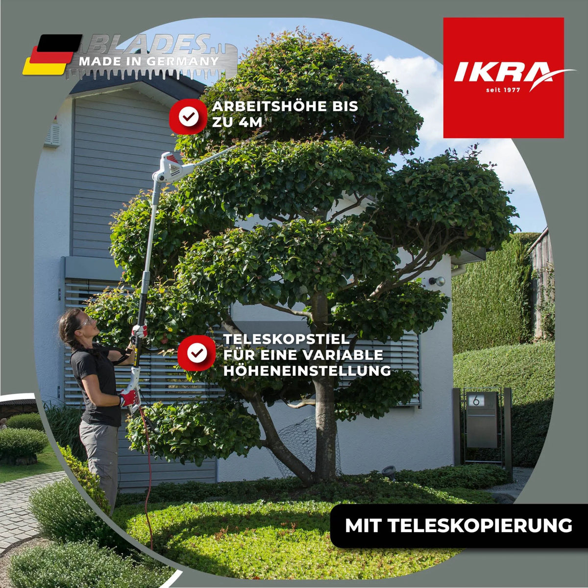 Elektro Teleskop-Heckenschere ITHS 600