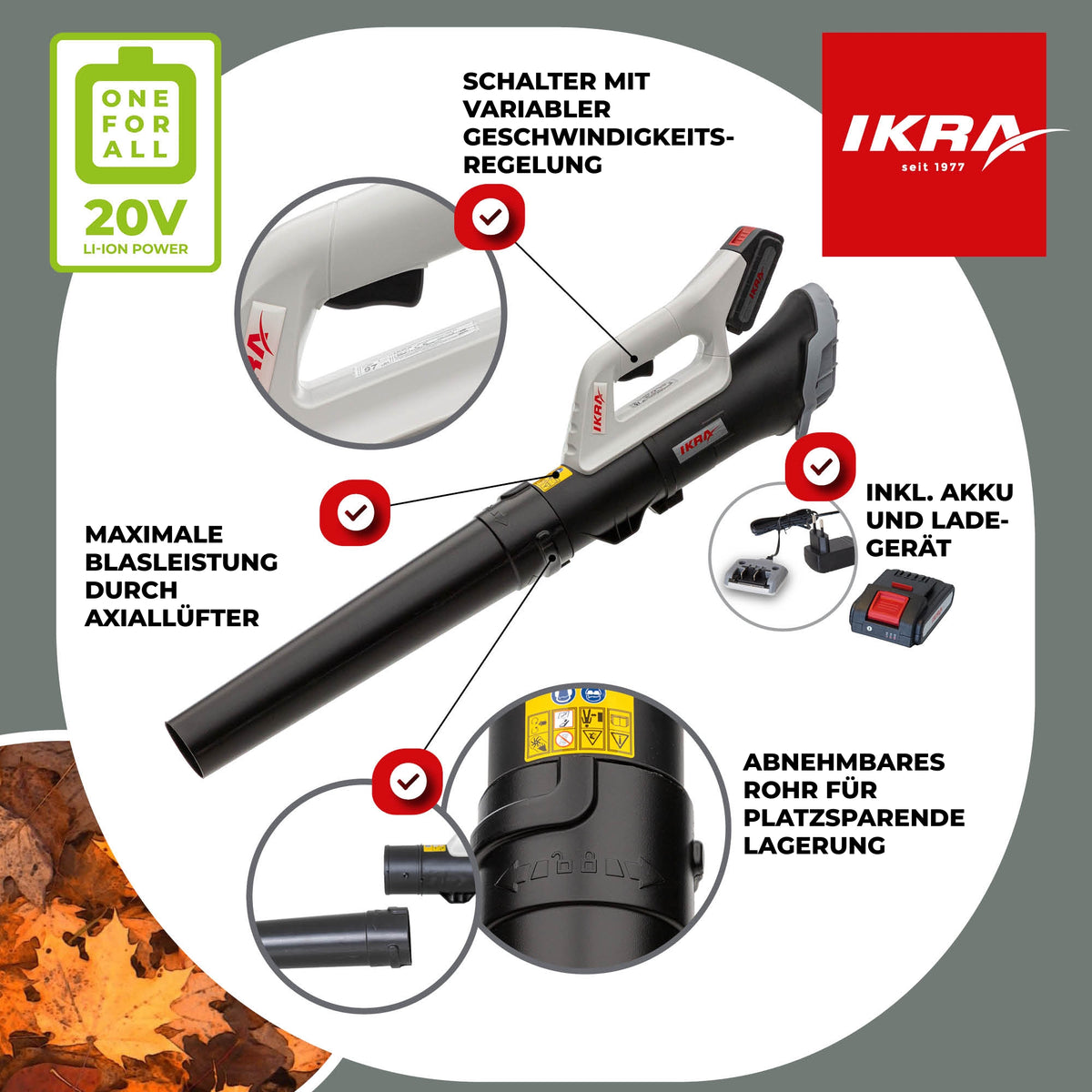 Akku Laubbläser ICB 20