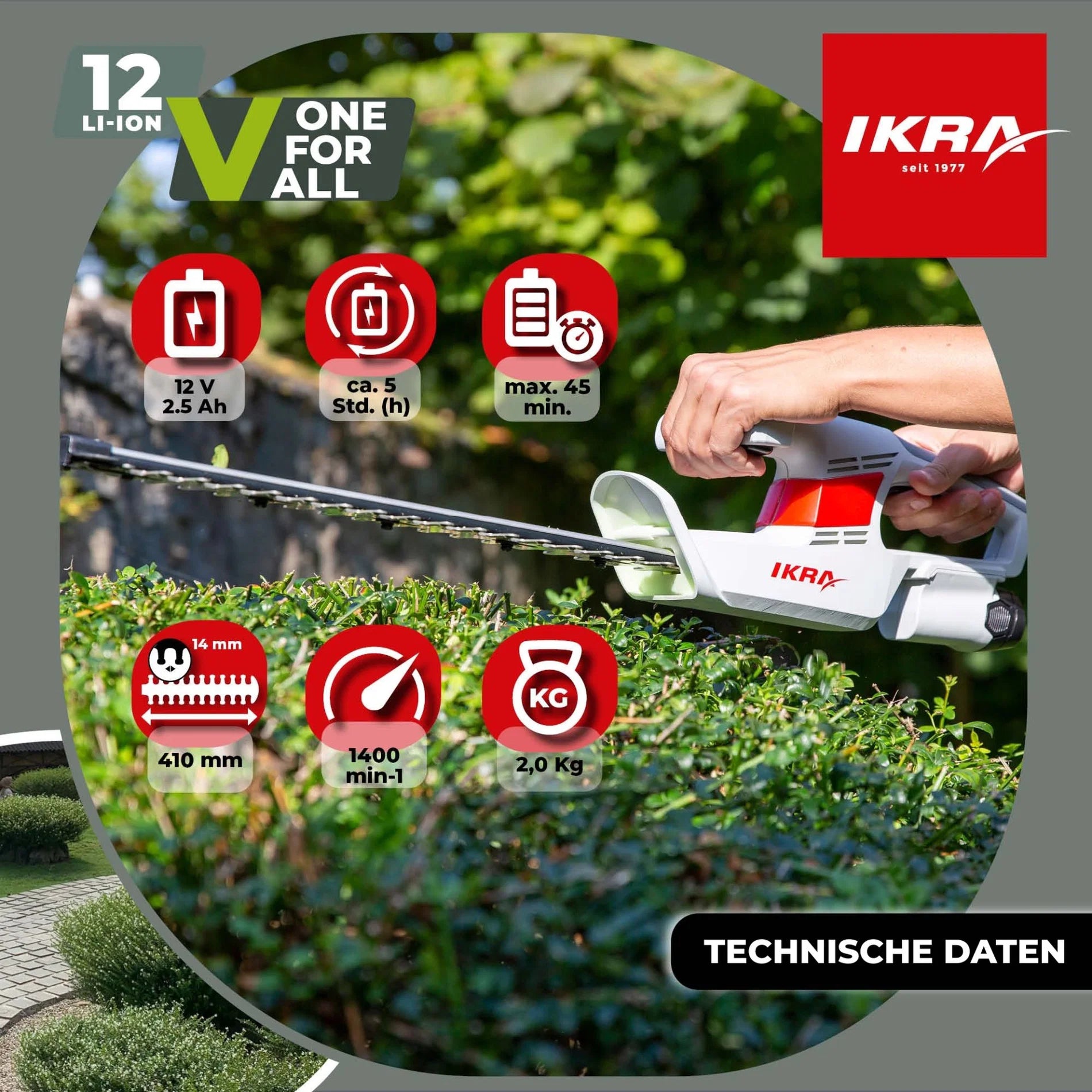 Akku Heckenschere IAHS 1240