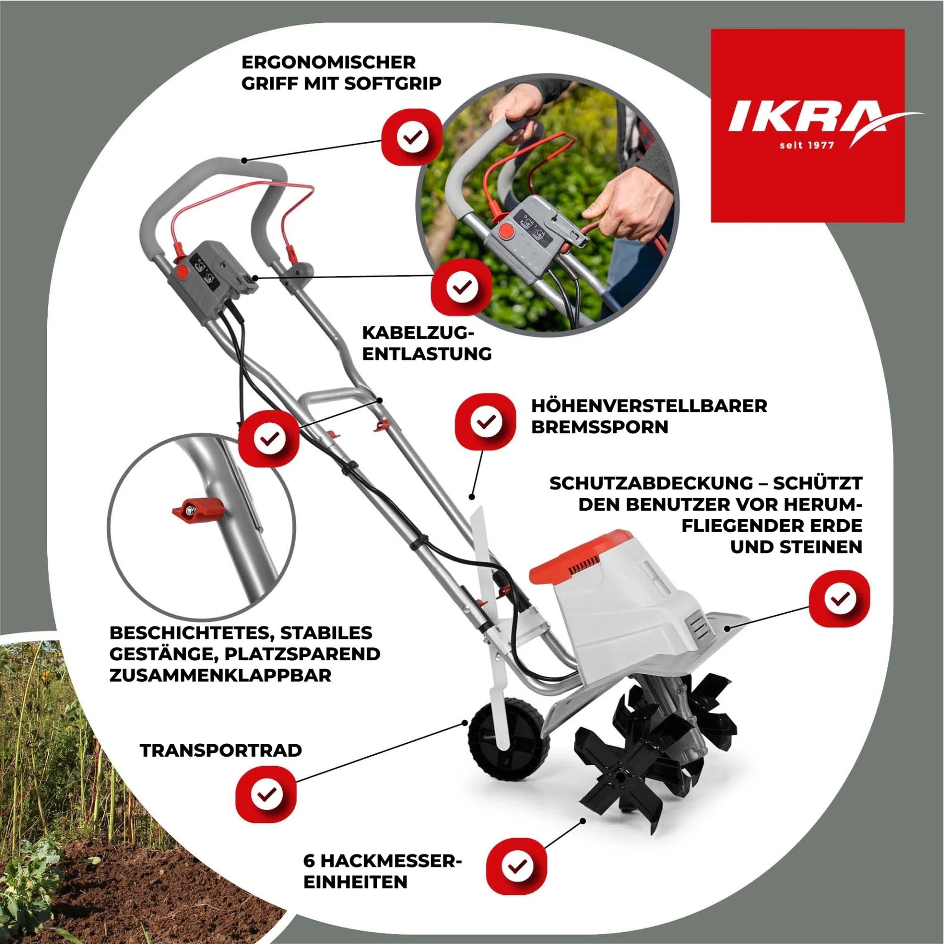 Elektro Bodenhacke IEM 1500
