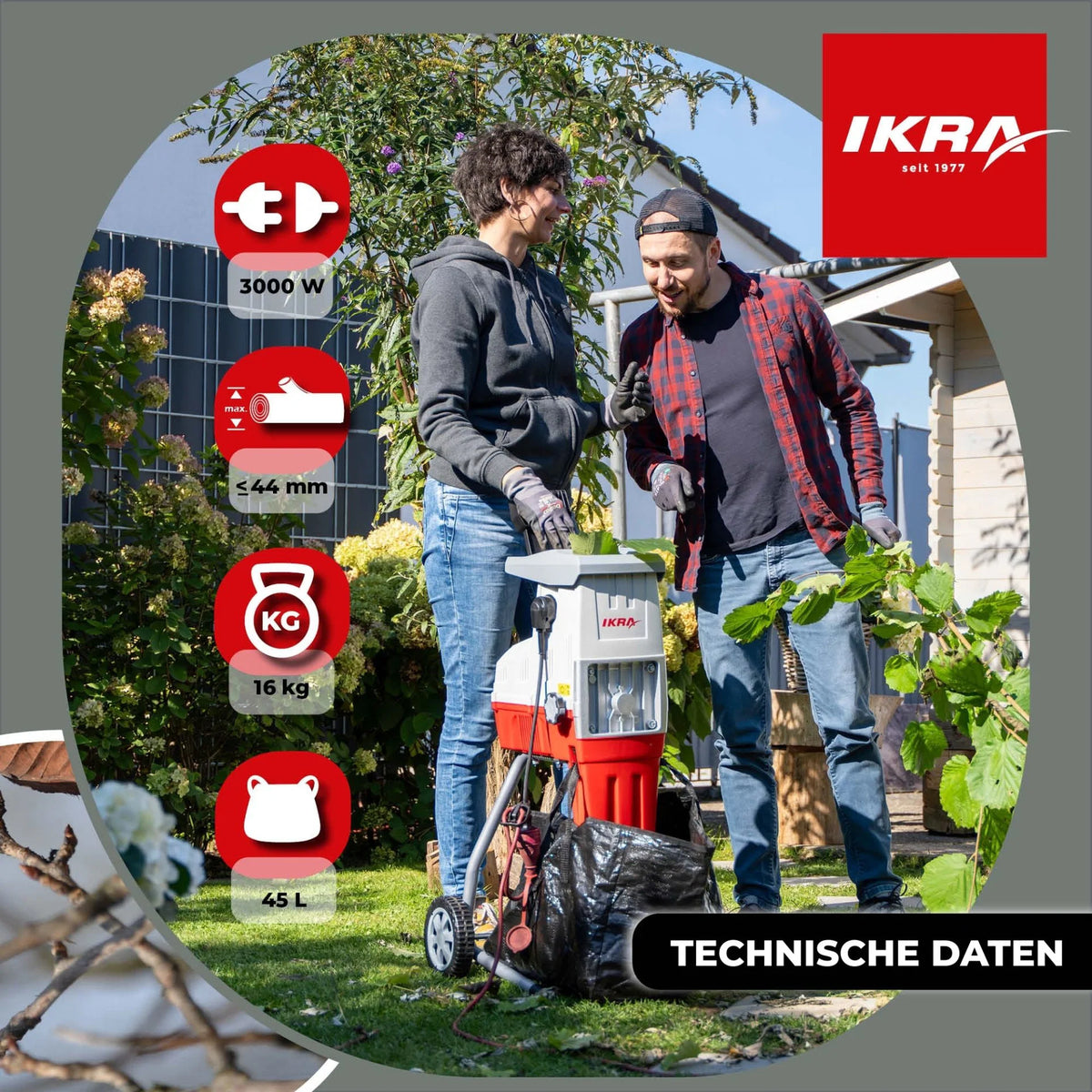 Elektro Leisewalzenhäcksler ILH 3000 S