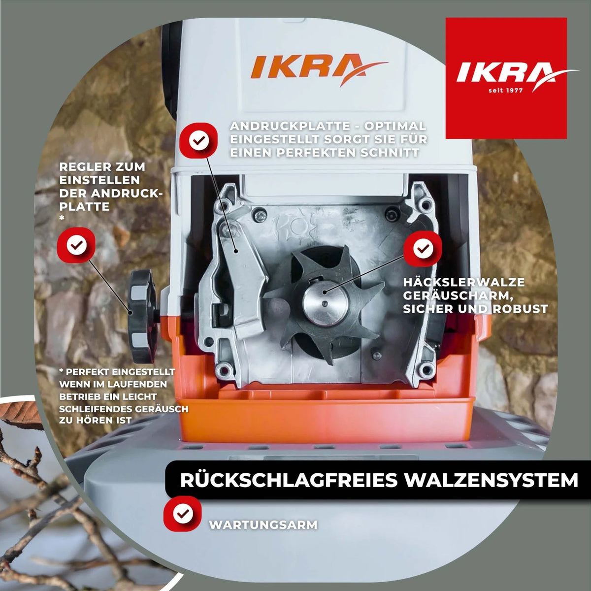 Elektro Leisewalzenhäcksler ILH 3200 A