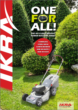 PDF brochure IKRA 40V ONE FOR ALL Cordless Steeldeck Lawn Mower English