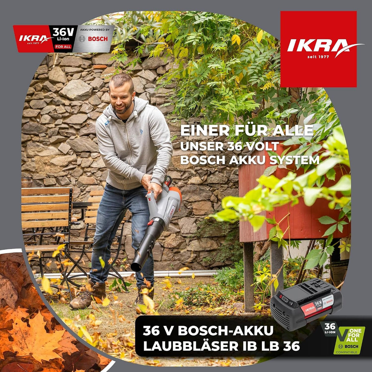 IB-LB 36 Turbo-Schalter, variable Geschwindigkeitsregulierung und 3-fach längenverstellbares Rohr
