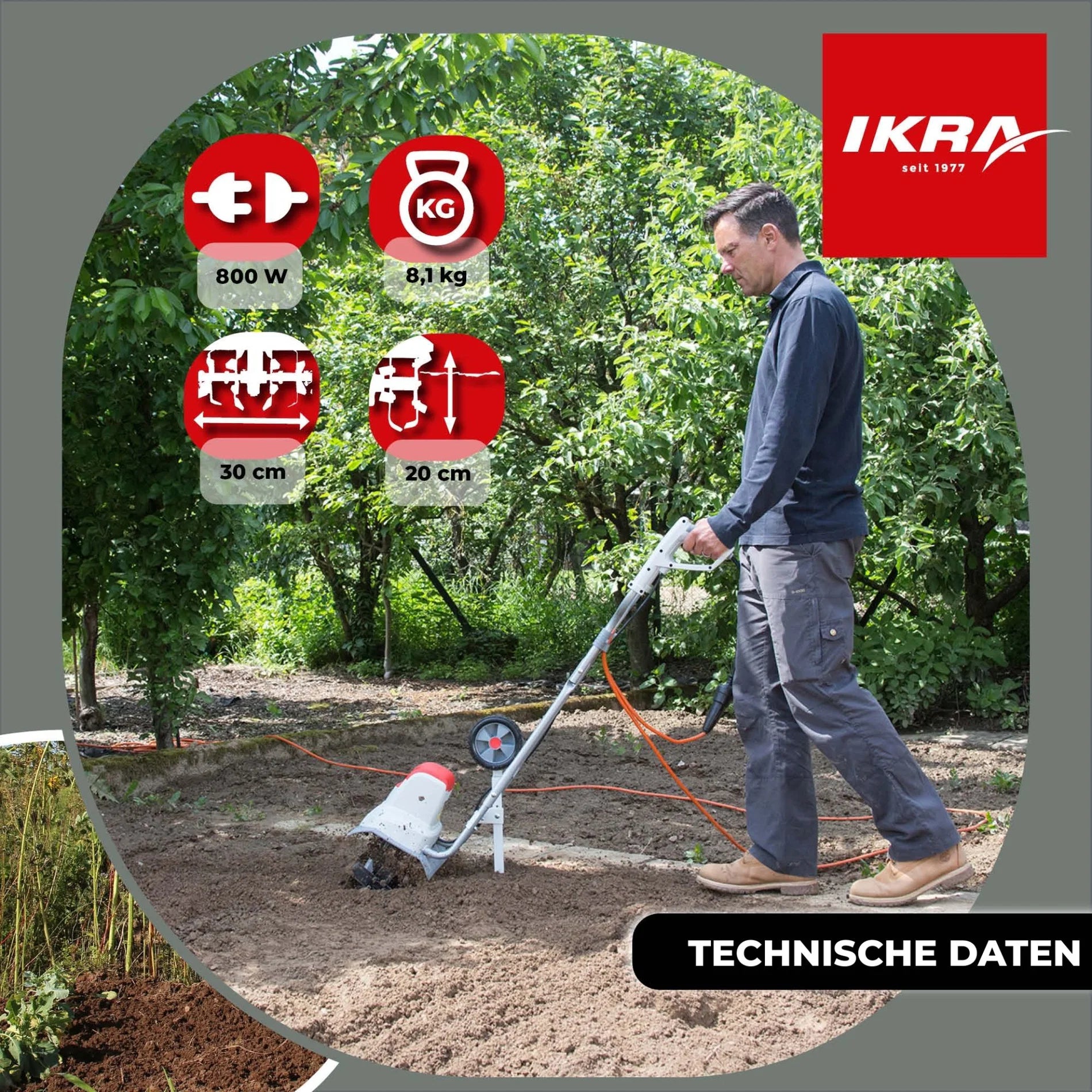 Elektro Bodenhacke IEM 800 S