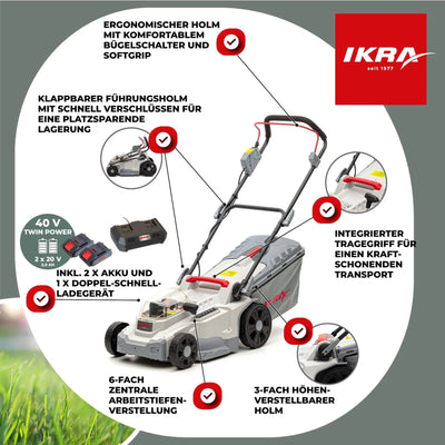 Akku Rasenmäher ICM 2/2037