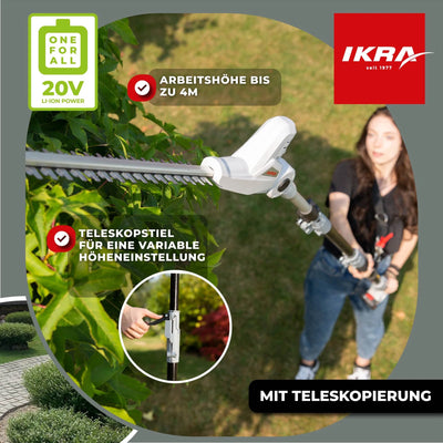 Akku Teleskop-Heckenschere ICPH 2040