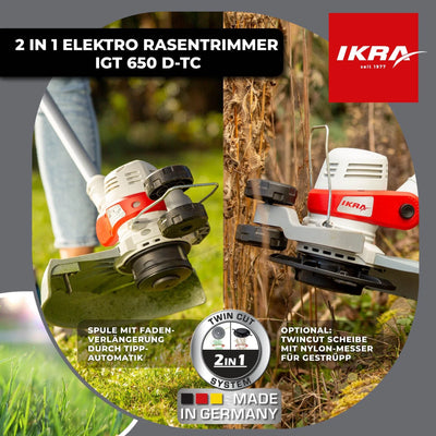 Elektro Rasentrimmer 2in1 IGT 650 D-TC