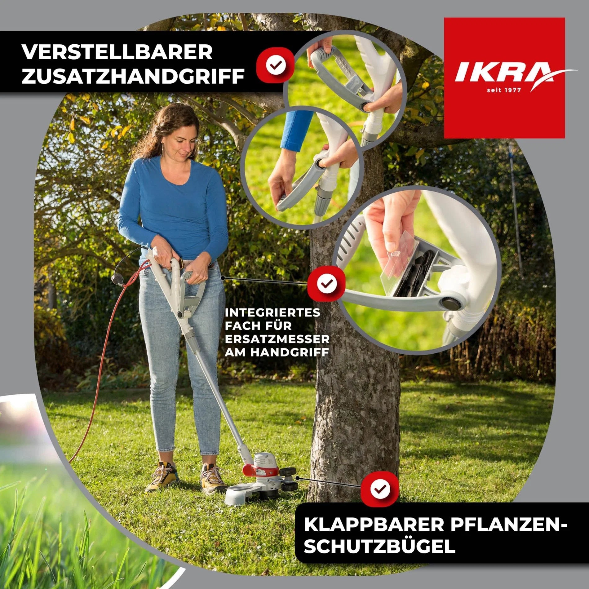 Elektro Rasentrimmer 2in1 IGT 650 D-TC