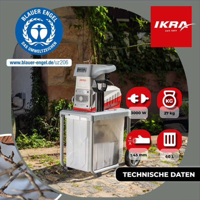 Elektro Leisewalzenhäcksler ILWH 3000