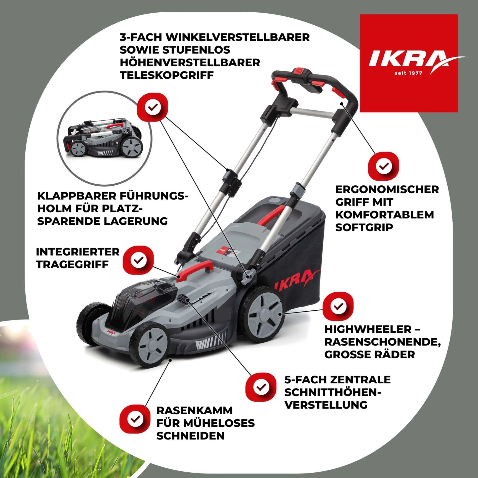 Akku Rasenmäher IB-LM 43