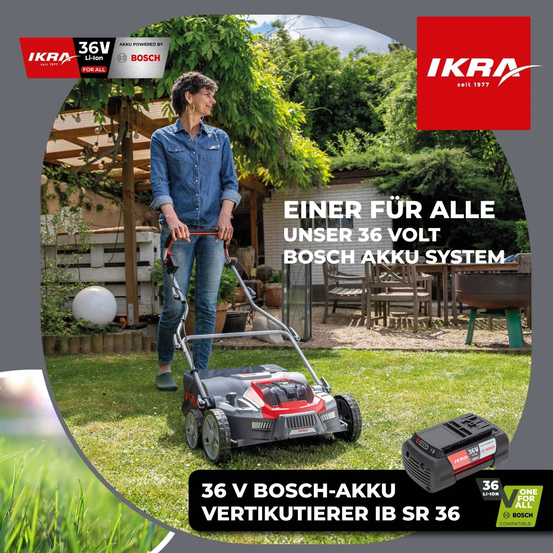 Akku Vertikutierer & Lüfter IB-SR 36