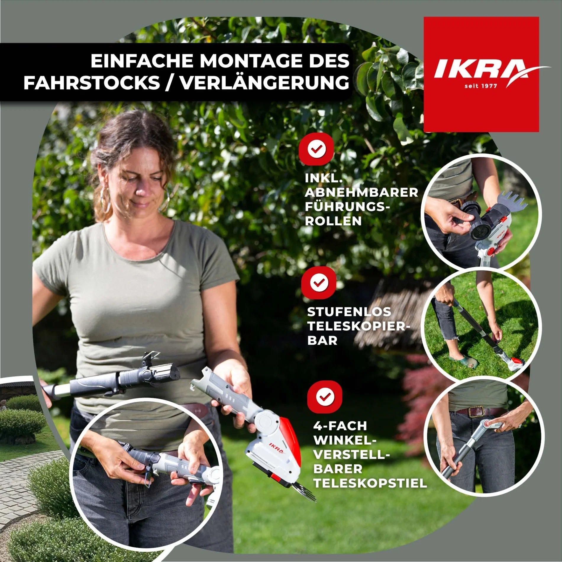 Akku Gras- und Strauchschere IGBS 1210 F