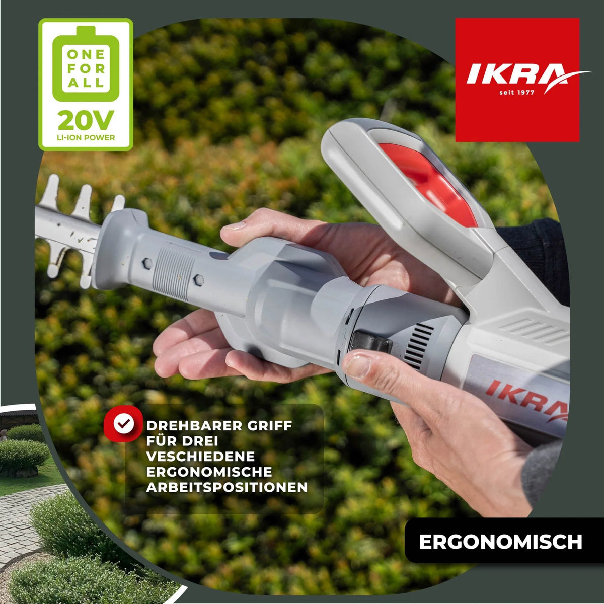 Akku Teleskop-Heckenschere ICPH 2050