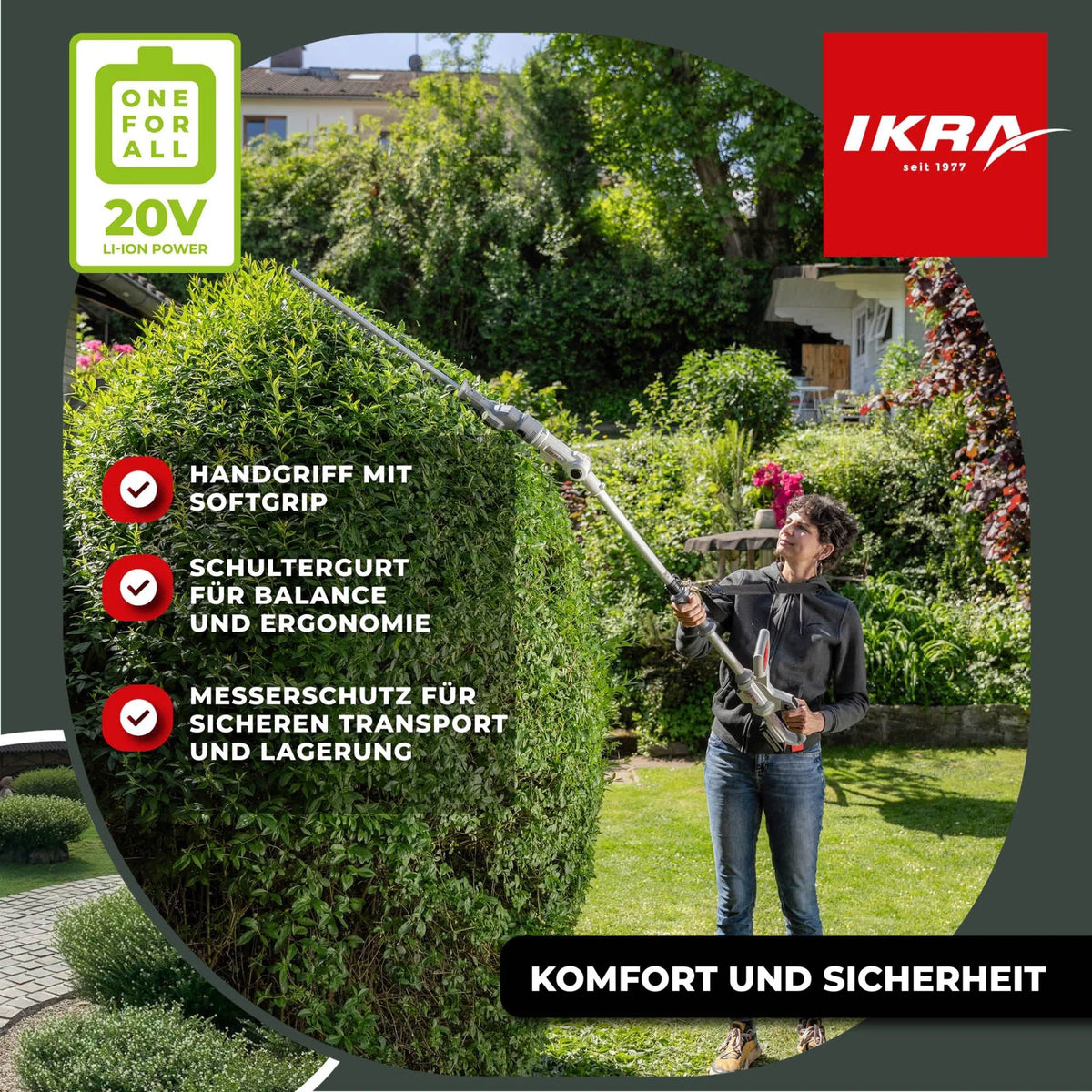Akku Teleskop-Heckenschere ICPH 2050