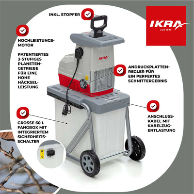 Elektro Leisewalzenhäcksler ILH 3000 A